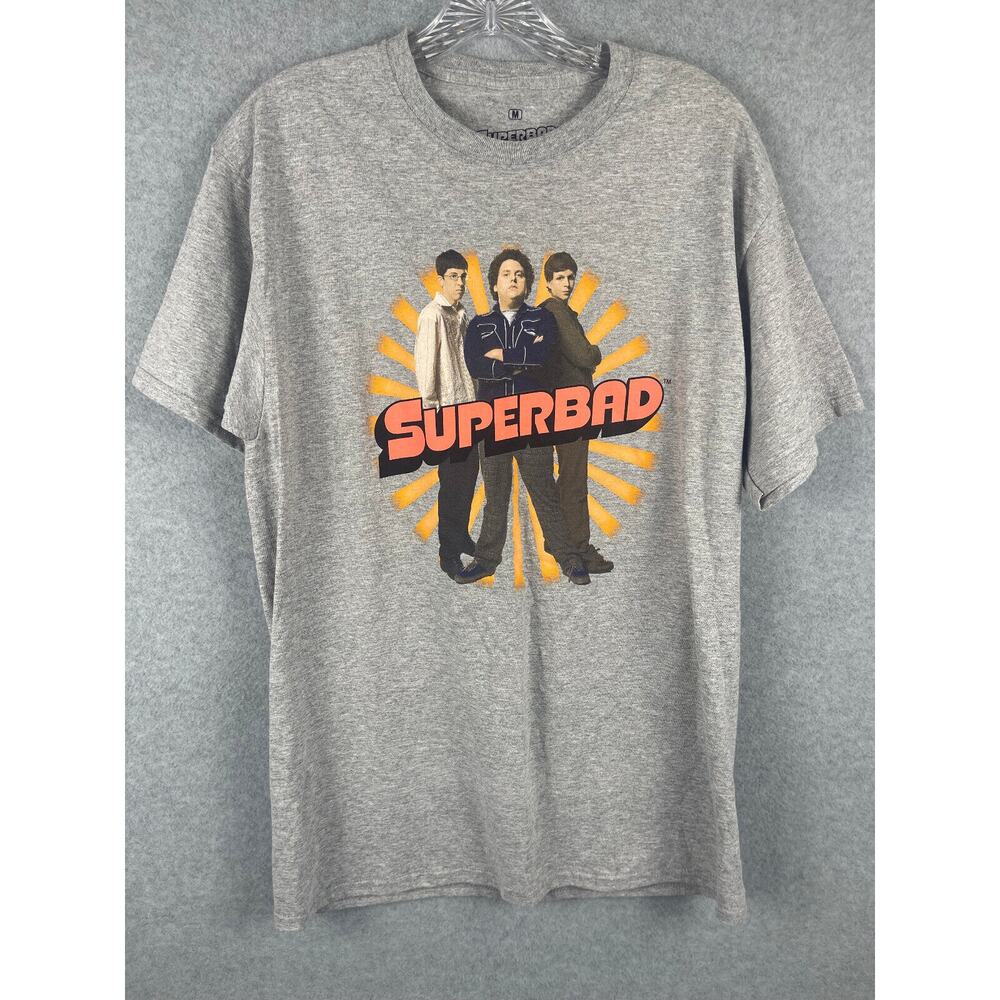 Superbad T Shirt Men's Size M Gray Movie Ripple Junction NWOT
